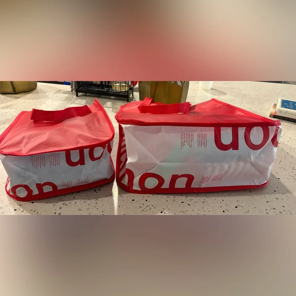 lululemon athletica Vibrant‎ Red Tote Set